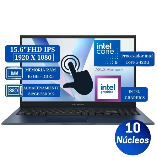 LAPTOP ASUS VIVOBOOK TACTIL, X1504VA-E84085